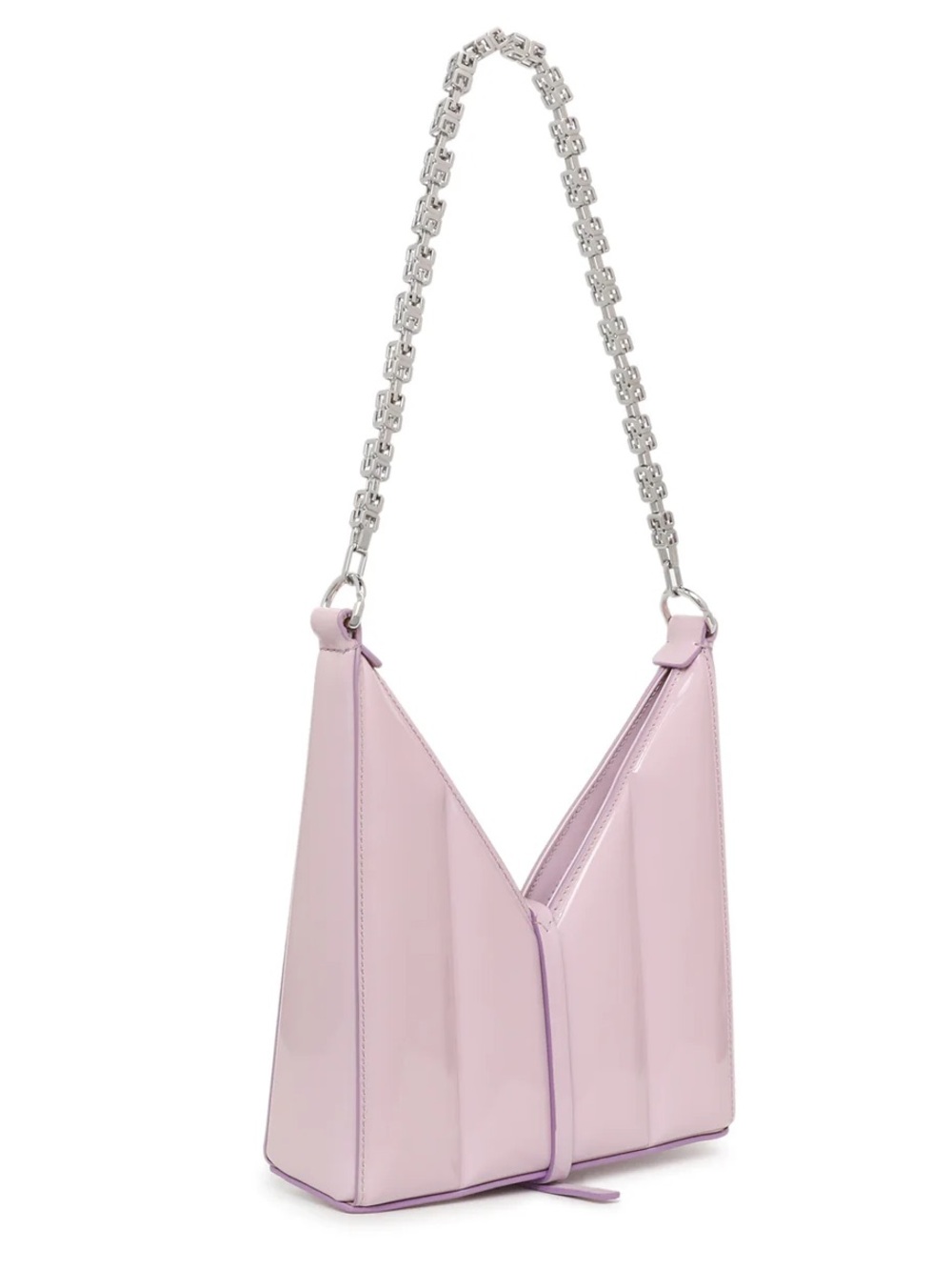Givenchy Patent Purple Cutout Purse